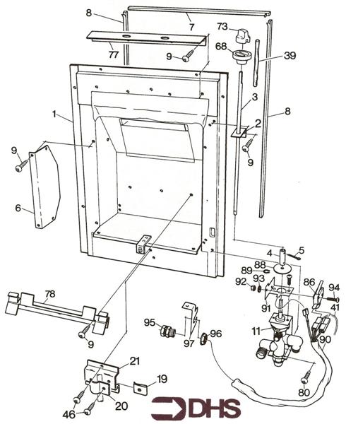 Exploded Diagram for COMBUSTION CHAMBER