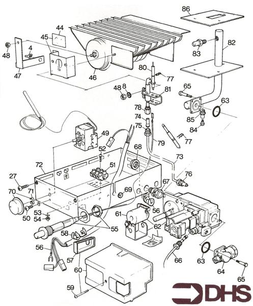 Exploded Diagram for BURNER