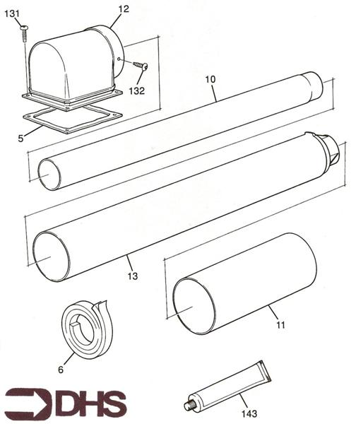 Exploded Diagram for FLUE SECTION