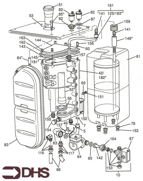 Exploded Diagram for HEAT EXCHANGER