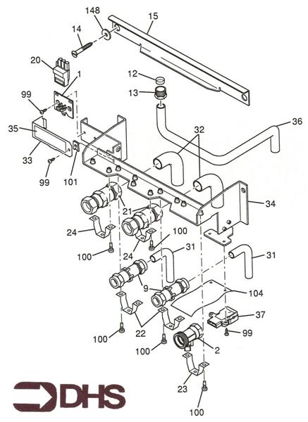 Exploded Diagram for WATER VALVE