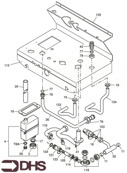 Exploded Diagram for GAS PIPE ASSY