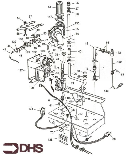 Exploded Diagram for BURNER ASSY