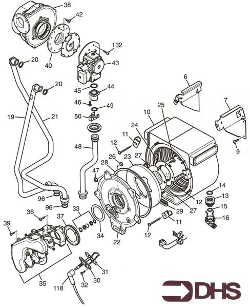 Exploded Diagram for HEAT EXCHANGER