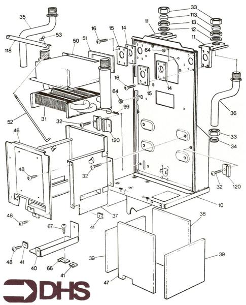 Exploded Diagram for HEAT EXCHANGER