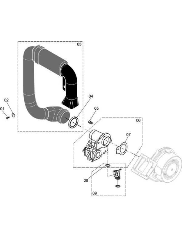 Exploded Diagram for GAS SECTION