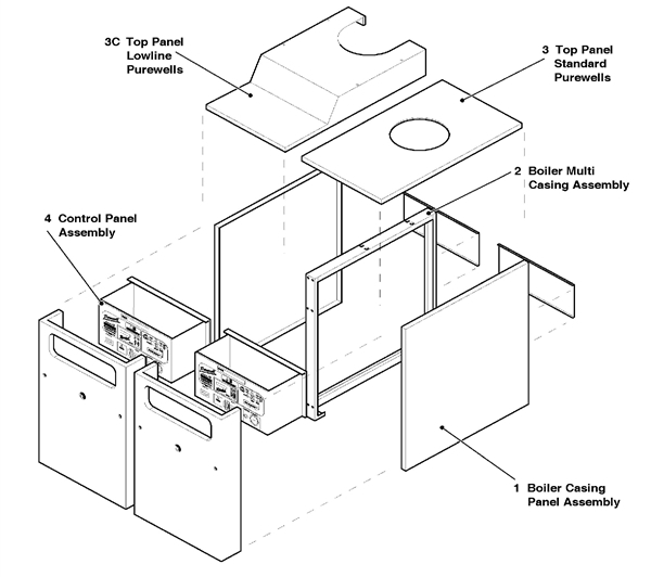 Exploded Diagram for CASING ASSEMBLY