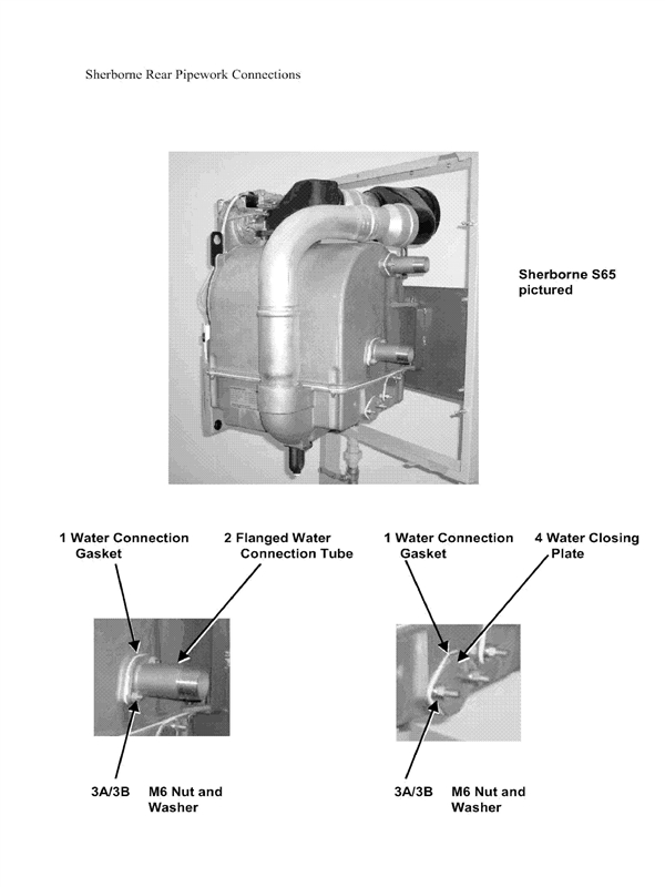Exploded Diagram for PIPEWORK CONNECTIONS