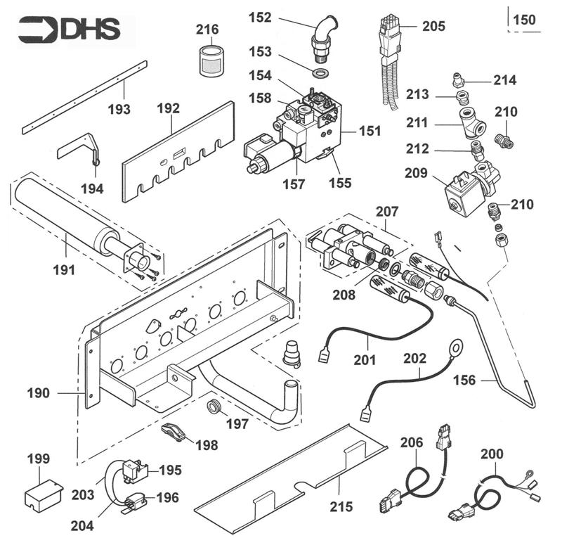 Exploded Diagram for GAS TRAIN