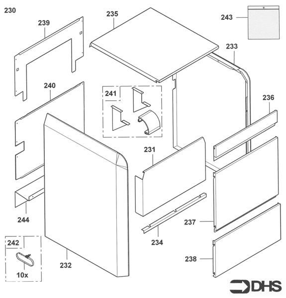 Exploded Diagram for CASING ASSY