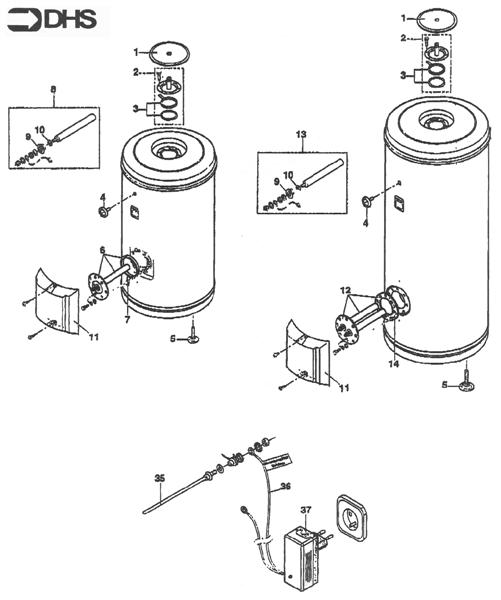 Exploded Diagram for ELECTRICAL ANODE