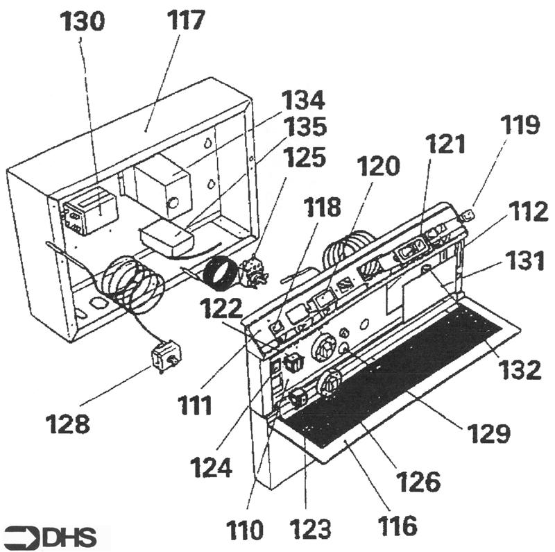 Exploded Diagram for CONTROL PANEL ASSY