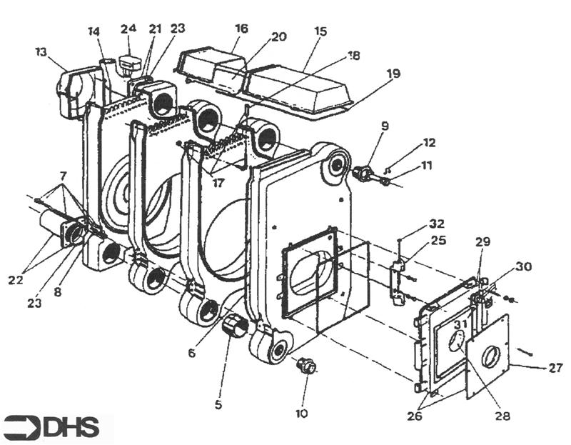 Exploded Diagram for BOILER BODY ASSY