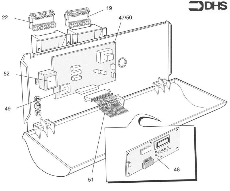 Exploded Diagram for CONTROL BOX CXS/H ASSY