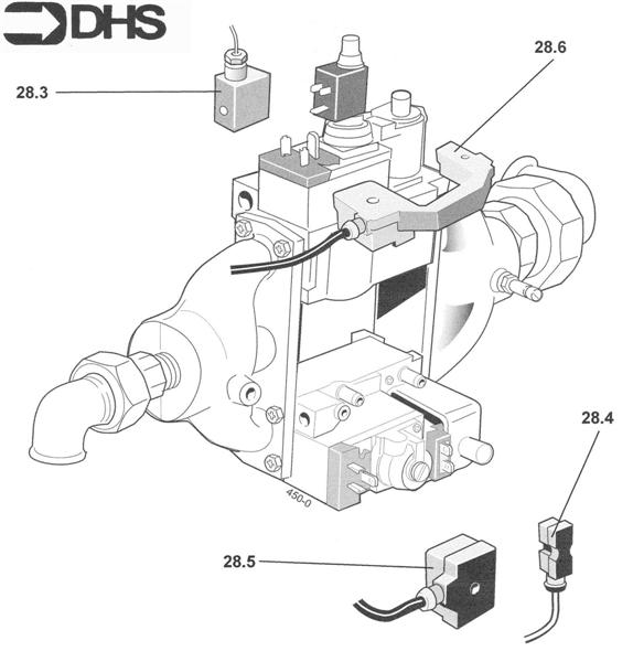 Exploded Diagram for GAS VALVE LEADS