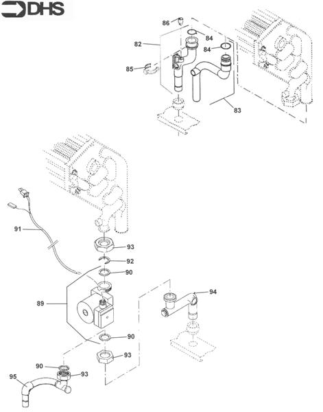 Exploded Diagram for FLOW/RETURN GROUP