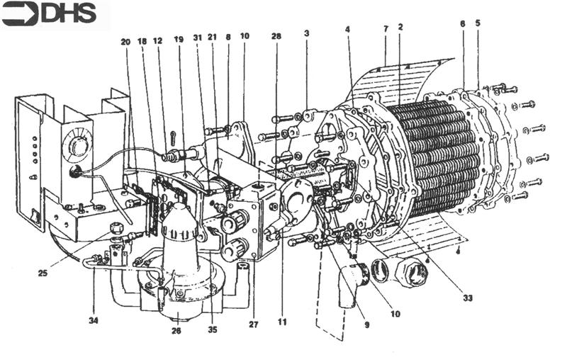 Exploded Diagram for HEAT EXCHANGER