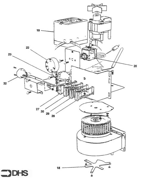 Exploded Diagram for FAN CONTROL ASSY