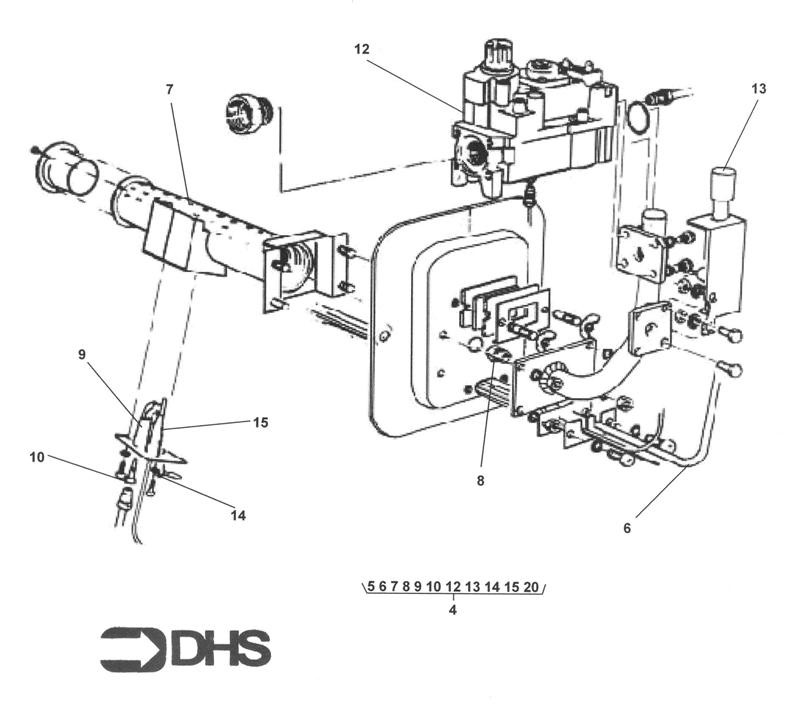Exploded Diagram for BURNER/CONTROL