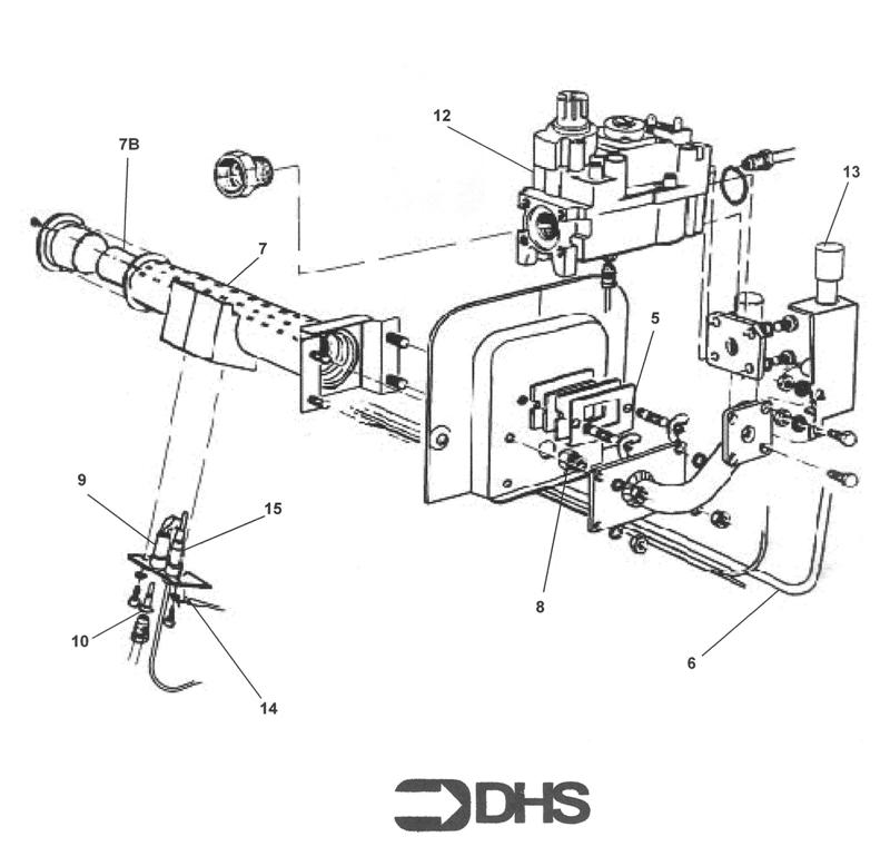 Exploded Diagram for BURNER/CONTROLS 40