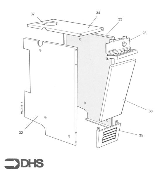 Exploded Diagram for JACKET ASSY