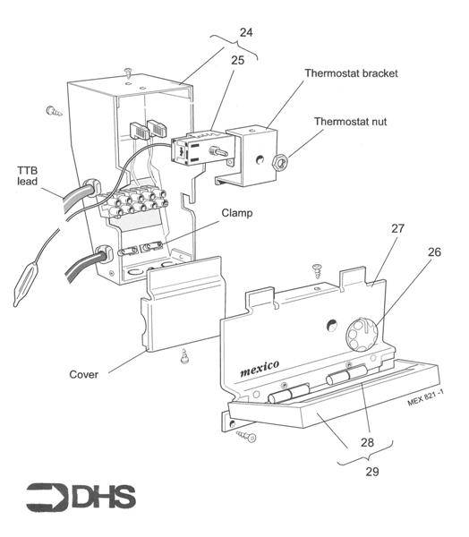 Exploded Diagram for CONTROL BOX ASSY