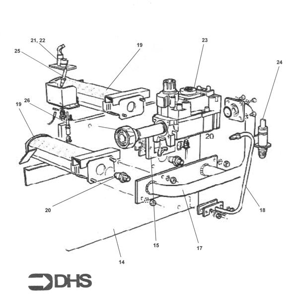 Exploded Diagram for BURNER ASSY