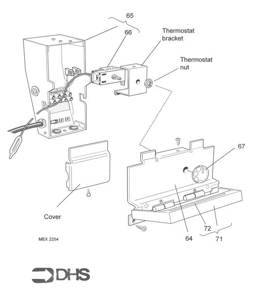 Exploded Diagram for CONTROL BOX ASSY