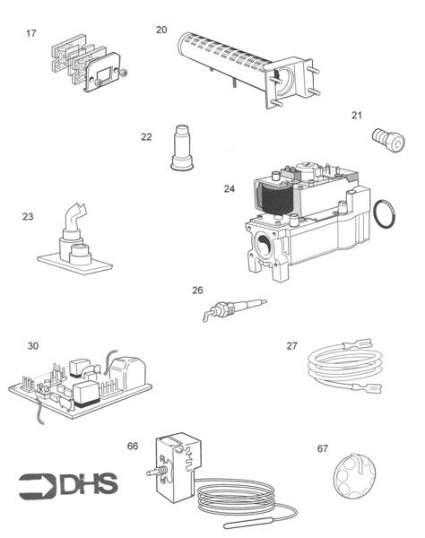 Exploded Diagram for SHORT PARTS LIST