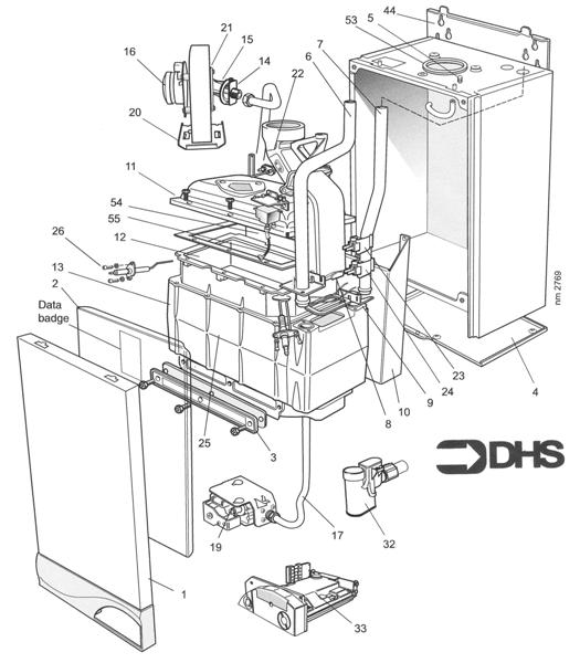 Exploded Diagram for BOILER