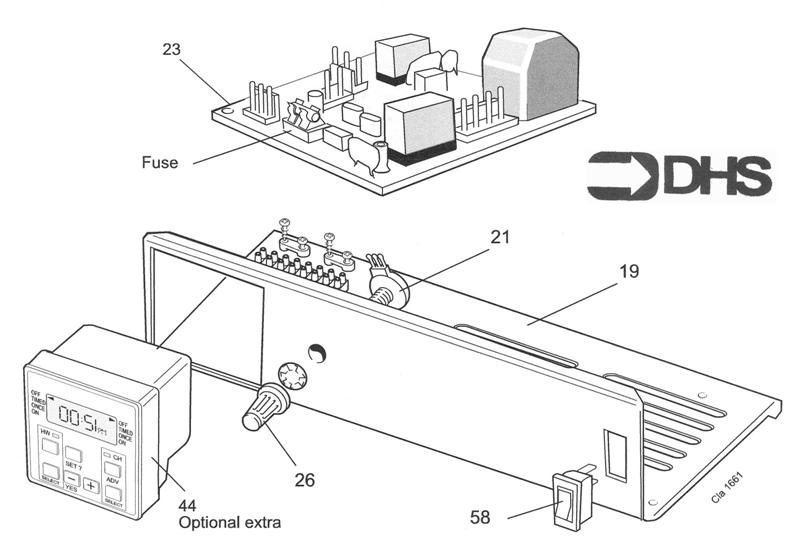 Exploded Diagram for CONTROL PANEL
