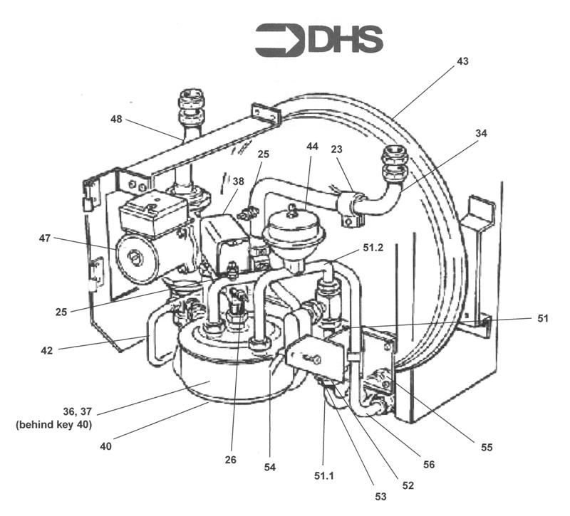 Exploded Diagram for BOILER PIPEWORK