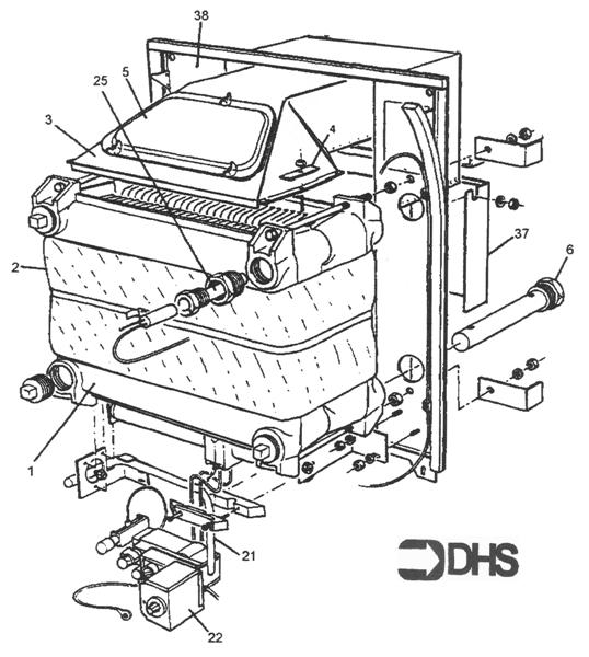 Exploded Diagram for BOILER ASSY