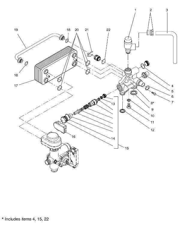 Exploded Diagram for HEATING RETURN VD