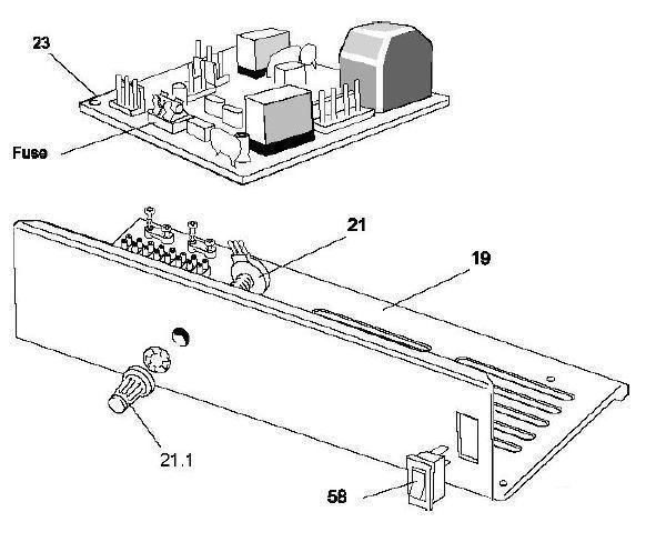 Exploded Diagram for CONTROLS ASSEMBLY