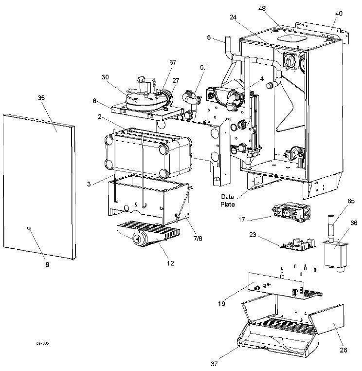 Exploded Diagram for CASE ASSEMBLY