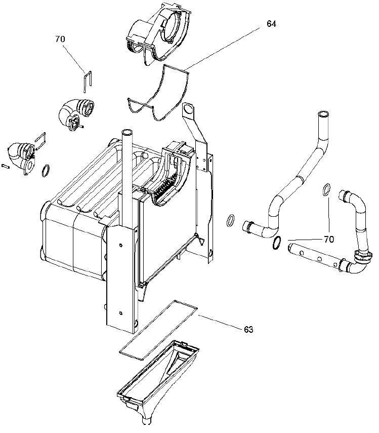 Exploded Diagram for HEAT EXCHANGER