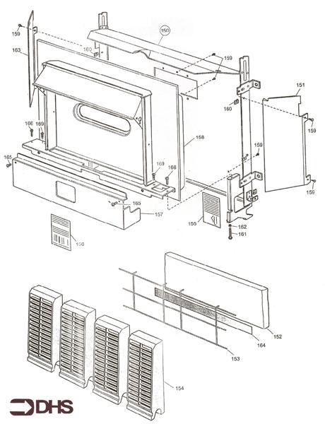 Exploded Diagram for FIRE BOX HEAT EXCHANGER & RAD