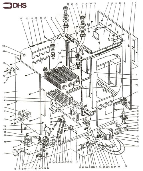 Exploded Diagram for BOILER ASSEMBLY
