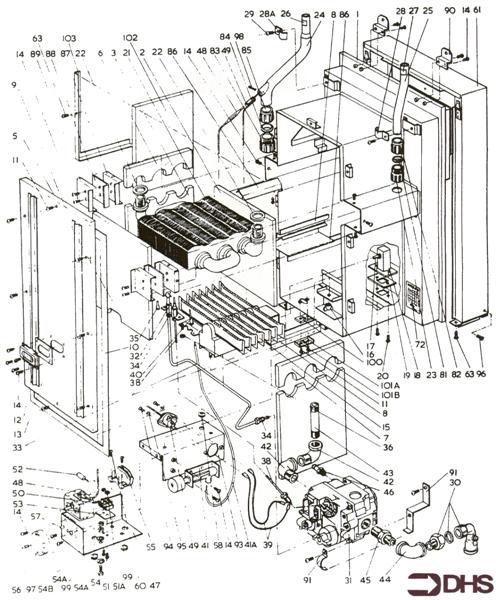 Exploded Diagram for BOILER ASSEMBLY