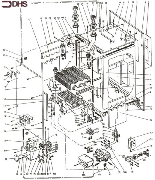 Exploded Diagram for BOILER ASSEMBLY