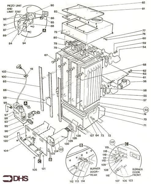 Exploded Diagram for CASE & CONTROL BOX