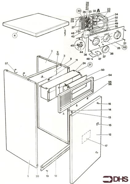 Exploded Diagram for CASE AND CONTROL BOX