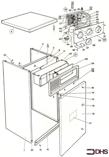 Exploded Diagram for OUTER CASING/FASCIA