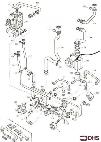 Exploded Diagram for GAS ARRANGEMENT