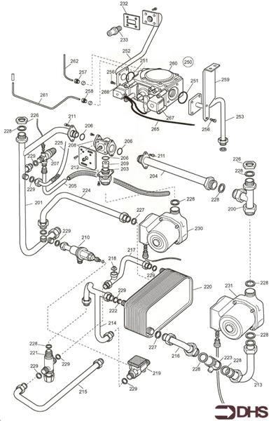 Exploded Diagram for GAS ARRANGEMENT