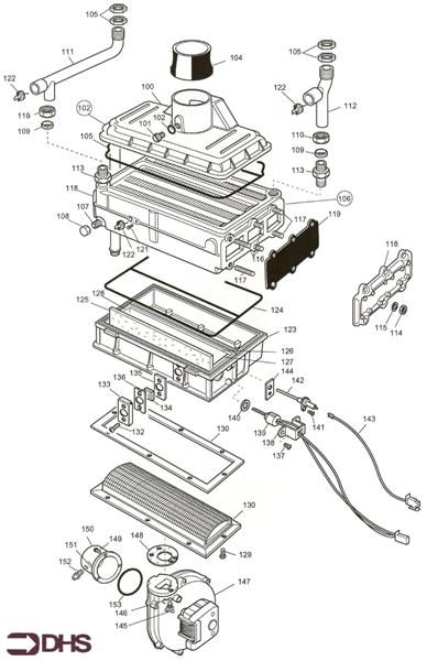 Exploded Diagram for BOILER ASSY