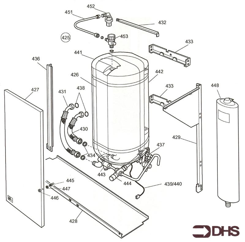 Exploded Diagram for 50 LITRE STORAGE TANK