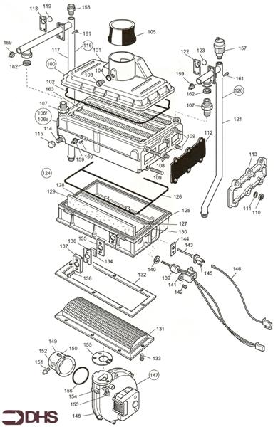 Exploded Diagram for BOILER ASSY