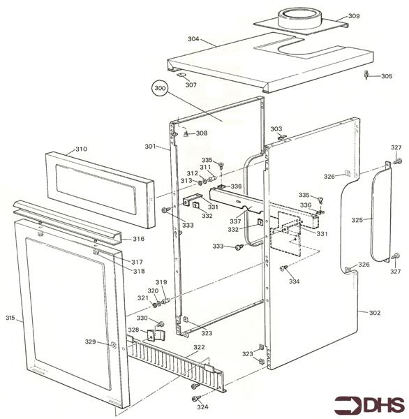 Exploded Diagram for CASING ASSY KF2